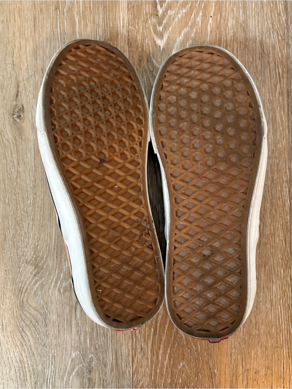 Vans Slip-On Checkerboard Sneakers - Orange/White - Picture 4 of 6